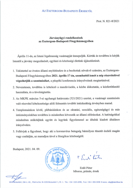 Körlevél 2021.04.09